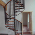 "Factory Price Eco-Friendly Reliable Wood Tread  Spiral Staircase"